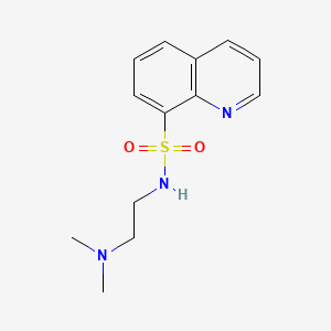 molecular formula C13H17N3O2S B11844916 N-(2-(Dimethylamino)ethyl)-8-quinolinesulfonamide CAS No. 158729-31-8