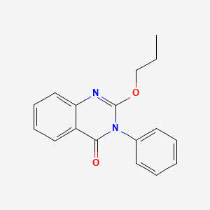 molecular formula C17H16N2O2 B11844946 3-Phenyl-2-propoxyquinazolin-4(3H)-one CAS No. 828273-68-3