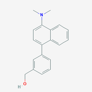 molecular formula C19H19NO B11844993 (3-(4-(Dimethylamino)naphthalen-1-yl)phenyl)methanol 