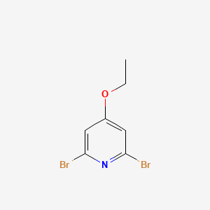molecular formula C7H7Br2NO B11845030 2,6-Dibromo-4-ethoxypyridine CAS No. 52311-44-1