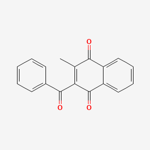 molecular formula C18H12O3 B11845084 2-Benzoyl-3-methylnaphthalene-1,4-dione CAS No. 17579-92-9