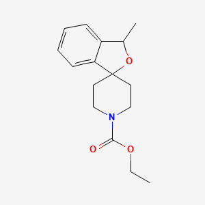 molecular formula C16H21NO3 B11845089 Ethyl 3-methyl-3H-spiro[isobenzofuran-1,4'-piperidine]-1'-carboxylate 