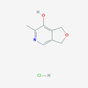 molecular formula C8H10ClNO2 B118451 6-Methyl-1,3-dihydrofuro[3,4-c]pyridin-7-ol hydrochloride CAS No. 1006-21-9