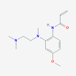 molecular formula C15H23N3O2 B11845119 N-(2-{[2-(dimethylamino)ethyl](methyl)amino}-4-methoxyphenyl)prop-2-enamide 