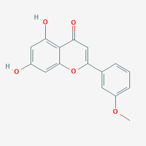 molecular formula C16H12O5 B11845188 5,7-Dihydroxy-2-(3-methoxyphenyl)chromen-4-one CAS No. 28973-32-2