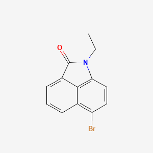 molecular formula C13H10BrNO B11845204 Benz[cd]indol-2(1H)-one, 6-bromo-1-ethyl- CAS No. 41503-32-6