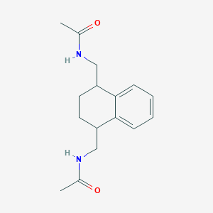molecular formula C16H22N2O2 B11845236 N,N'-((1,2,3,4-Tetrahydronaphthalene-1,4-diyl)bis(methylene))diacetamide 