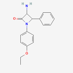 molecular formula C17H18N2O2 B11845244 3-Amino-1-(4-ethoxyphenyl)-4-phenylazetidin-2-one 