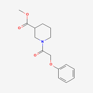 molecular formula C15H19NO4 B1184526 Methyl 1-(2-phenoxyacetyl)piperidine-3-carboxylate 