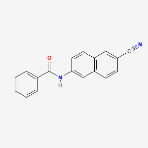 molecular formula C18H12N2O B11845293 N-(6-cyanonaphthalen-2-yl)benzamide CAS No. 71590-35-7