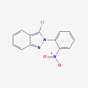 molecular formula C13H8ClN3O2 B11845366 3-Chloro-2-(2-nitrophenyl)-2H-indazole CAS No. 70704-46-0