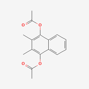 molecular formula C16H16O4 B11845378 2,3-Dimethyl-1,4-naphthalenediol diacetate CAS No. 77502-18-2
