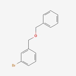 molecular formula C14H13BrO B11845390 1-((Benzyloxy)methyl)-3-bromobenzene CAS No. 3395-75-3