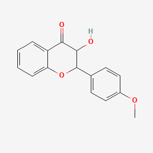 molecular formula C16H14O4 B11845418 3-Hydroxy-2-(4-methoxyphenyl)chroman-4-one CAS No. 6515-31-7