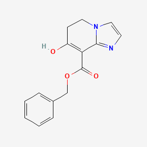 molecular formula C15H14N2O3 B11845560 Benzyl 7-hydroxy-5,6-dihydroimidazo[1,2-a]pyridine-8-carboxylate 