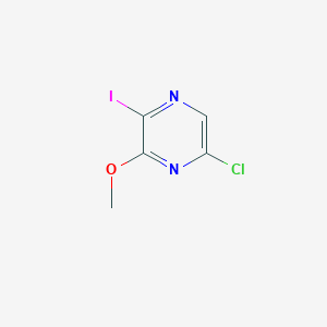 molecular formula C5H4ClIN2O B11845576 5-Chloro-2-iodo-3-methoxypyrazine 