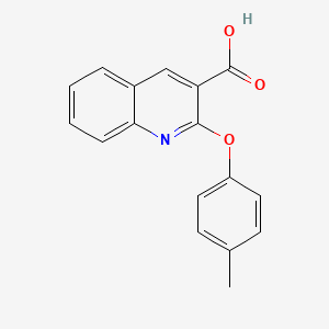 molecular formula C17H13NO3 B11845580 2-(4-Methylphenoxy)quinoline-3-carboxylic acid CAS No. 88284-18-8