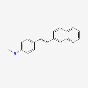 molecular formula C20H19N B11845610 (E)-N,N-Dimethyl-4-(2-(naphthalen-2-yl)vinyl)aniline CAS No. 190079-27-7