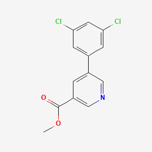 molecular formula C13H9Cl2NO2 B11845615 Methyl 5-(3,5-dichlorophenyl)nicotinate CAS No. 1346691-98-2