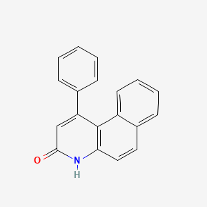 molecular formula C19H13NO B11845647 1-Phenylbenzo[f]quinolin-3(4H)-one CAS No. 64257-50-7