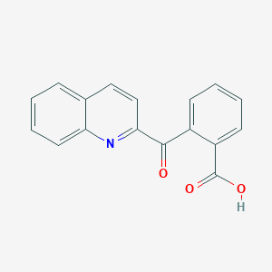 molecular formula C17H11NO3 B11845727 2-(quinoline-2-carbonyl)benzoic Acid CAS No. 90816-22-1