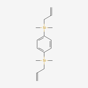 molecular formula C16H26Si2 B11845740 1,4-Bis(allyldimethylsilyl)benzene 