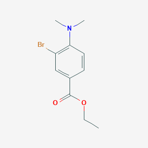 molecular formula C11H14BrNO2 B11845802 Ethyl 3-bromo-4-(dimethylamino)benzoate CAS No. 1131594-09-6