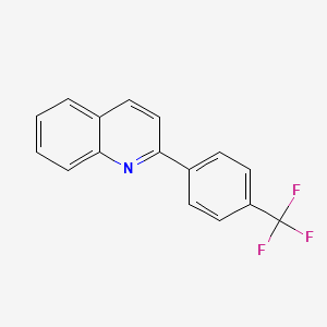 molecular formula C16H10F3N B11845805 2-(4-(Trifluoromethyl)phenyl)quinoline 