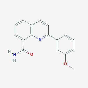 molecular formula C17H14N2O2 B11845839 2-(3-Methoxyphenyl)quinoline-8-carboxamide CAS No. 655222-48-3