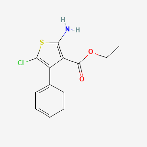 molecular formula C13H12ClNO2S B11845951 Ethyl 2-amino-5-chloro-4-phenylthiophene-3-carboxylate 