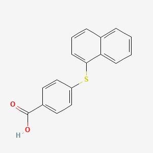 molecular formula C17H12O2S B11846059 4-(1-Naphthylsulfanyl)benzoic acid CAS No. 139564-32-2