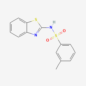 molecular formula C14H12N2O2S2 B1184606 N-(1,3-benzothiazol-2-yl)-3-methylbenzenesulfonamide 