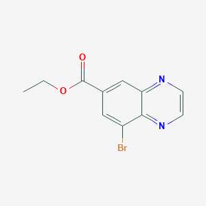 molecular formula C11H9BrN2O2 B11846135 Ethyl 8-bromoquinoxaline-6-carboxylate 