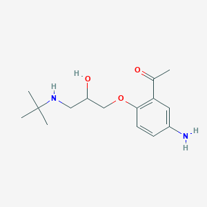 5-Amino-2-(3-(tert-butylamino)-2-hydroxypropoxy)acetophenone