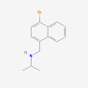 molecular formula C14H16BrN B11846207 N-((4-Bromonaphthalen-1-yl)methyl)propan-2-amine CAS No. 1394023-52-9