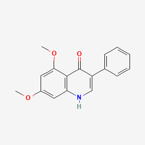 molecular formula C17H15NO3 B11846208 5,7-Dimethoxy-3-phenylquinolin-4(1H)-one 