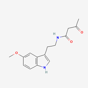 molecular formula C15H18N2O3 B11846278 N-(2-(5-Methoxy-1H-indol-3-yl)ethyl)-3-oxobutanamide CAS No. 112081-40-0