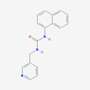 molecular formula C17H15N3O B11846292 1-Naphthalen-1-yl-3-(pyridin-3-ylmethyl)urea CAS No. 53102-03-7