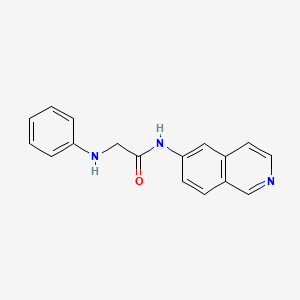 molecular formula C17H15N3O B11846362 N-(Isoquinolin-6-YL)-2-(phenylamino)acetamide CAS No. 920513-49-1