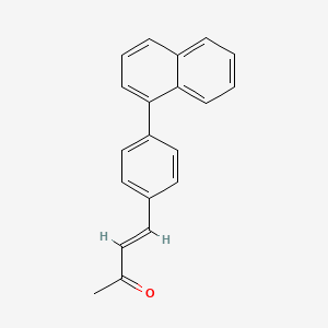 molecular formula C20H16O B11846393 4-(4-(Naphthalen-1-yl)phenyl)but-3-en-2-one 