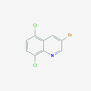molecular formula C9H4BrCl2N B11846447 3-Bromo-5,8-dichloroquinoline 