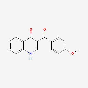 molecular formula C17H13NO3 B11846525 3-(4-Methoxybenzoyl)quinolin-4(1H)-one CAS No. 821004-08-4
