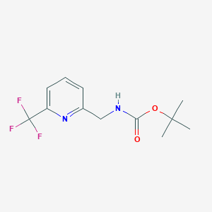 molecular formula C12H15F3N2O2 B11846531 tert-Butyl ((6-(trifluoromethyl)pyridin-2-yl)methyl)carbamate CAS No. 916210-32-7