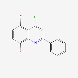 molecular formula C15H8ClF2N B11846579 4-Chloro-5,8-difluoro-2-phenylquinoline CAS No. 1156277-43-8