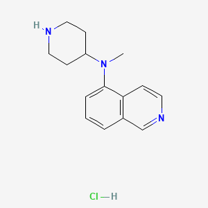 molecular formula C15H20ClN3 B11846612 N-Methyl-N-(piperidin-4-YL)isoquinolin-5-amine hydrochloride CAS No. 651307-14-1