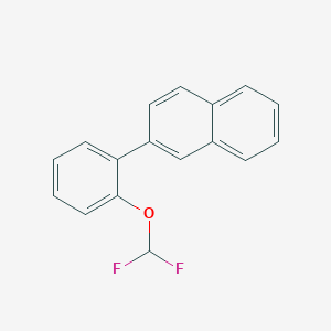 molecular formula C17H12F2O B11846641 2-(2-(Difluoromethoxy)phenyl)naphthalene 