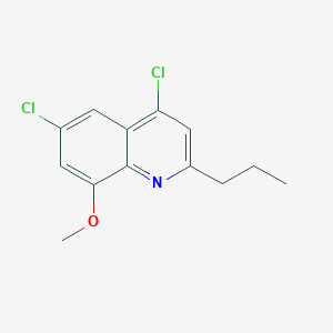 molecular formula C13H13Cl2NO B11846711 4,6-Dichloro-8-methoxy-2-propylquinoline CAS No. 1189107-20-7