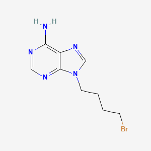 molecular formula C9H12BrN5 B11846749 9-(4-Bromobutyl)-9H-purin-6-amine CAS No. 81792-12-3