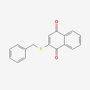 molecular formula C17H12O2S B11846765 2-(Benzylsulfanyl)naphthalene-1,4-dione CAS No. 89478-15-9
