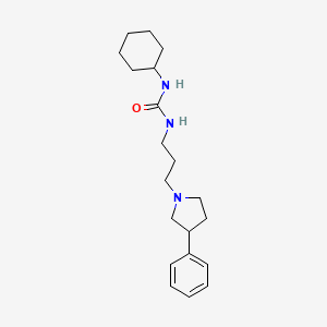 1-Cyclohexyl-3-[3-(3-phenylpyrrolidin-1-yl)propyl]urea